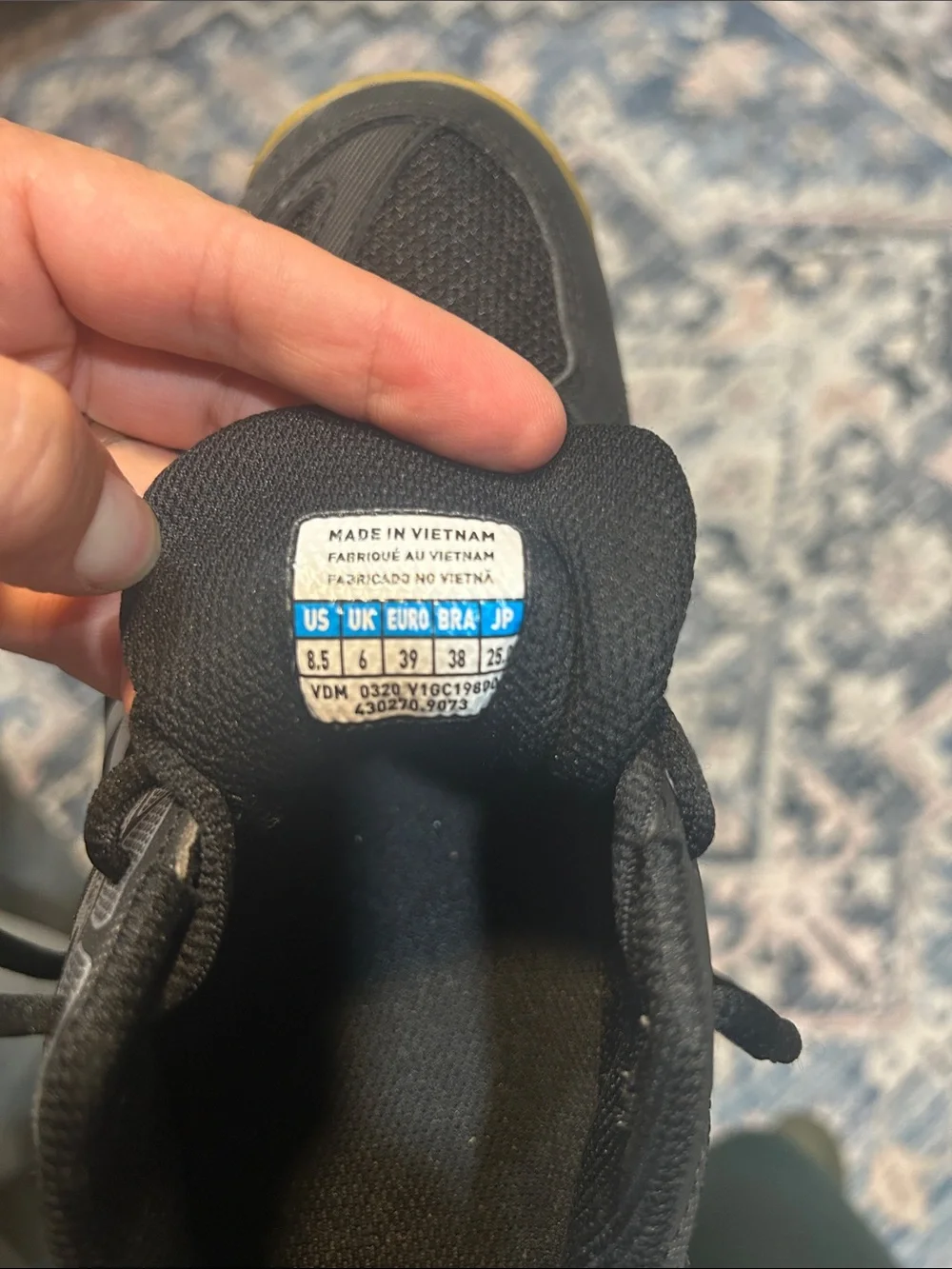 Mizuno Black Athletic Trainers with Silver Accents